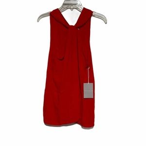 Chelsea28 Red Scarlet Twist Front Tank Sz MD NWT